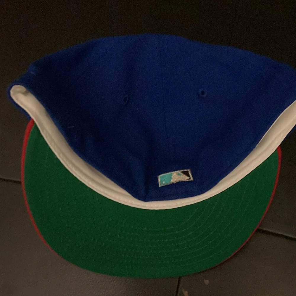 Blue and Red Florida Marlins Hat. New Era Cooperatown‎ Collection. 7-5/8